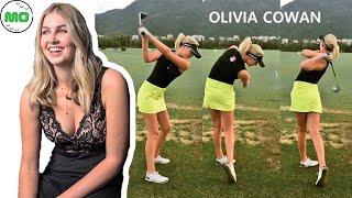 Olivia Cowan Pro Golfer オリビア・コワンドイツの女子ゴルフ スローモーションスイング올리비아 코완 프로 [upl. by Ratha]