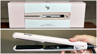 LANGE 1Pass Flat Iron Hair Straightener Review [upl. by Marih950]