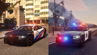 GTA IV LCPDFR vs GTA V LSPDFR [upl. by Dippold502]