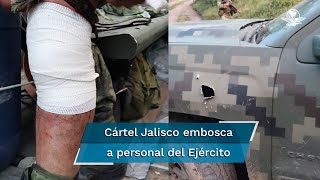 “No hay vato que se escape” Cártel Jalisco embosca al Ejército en carretera JilotlánTepalca [upl. by Sublett]