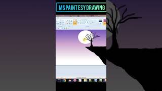 HOW TO MAKE DRAWING WITH MS PAINT [upl. by Enairb99]