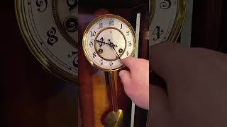 Junghans wall clock with pendulum clock 19001909 [upl. by Nonahs]