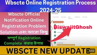 WBSCTE online Registration Problem solution [upl. by Ecyaj]