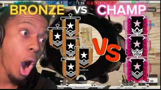 HOW MANY BRONZES DOES IT TAKE TO BEAT 3 CHAMPS Tom Clancys Rainbow Six Siege [upl. by Suckram]