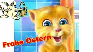 🐰 FROHE OSTERN Ostertage Osterhase Feiertage 🐰 Osternest ♥Talking Ginger Sprechende Katze [upl. by Anoynek513]