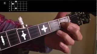 Beginning Bluegrass Banjo  Lesson 08  The C chord  how to play and practice [upl. by Naj]