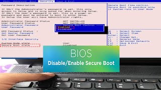 How to Disable Secure Boot in Lenovo B590  How to Enable Secure Boot in Lenovo Laptops [upl. by Danila72]