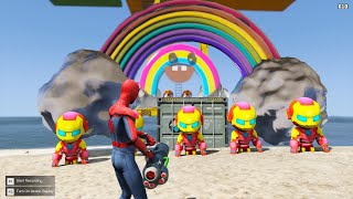 GTA 5 Epic Ragdolls RED SPIDERMAN VS RED MINION VS GREEN MINIONEuphoria Physics amp Funny Fails 10 [upl. by Aynatahs]