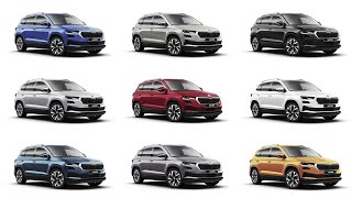 New 2022 Skoda Karoq Colours facelift  Detailed Comparison [upl. by Ramso]