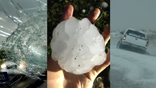 Hail Storm Freaks of Nature amp largest hail stone ever recorded recreation [upl. by Adams]