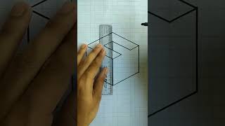 3D drawing  3D pencil drawing  3D drawing Step by step  Easy 3D Drawing draw 3d 3ddrawing [upl. by Tunk]