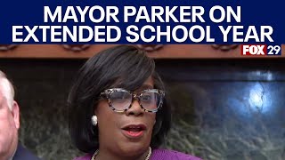 Mayor Cherelle Parker to talk extended school year in Philly  FOX 29 News Philadelphia [upl. by Kuehn]