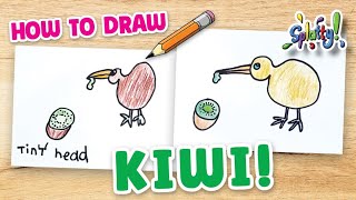 How to draw a Kiwi [upl. by Auqinahs250]