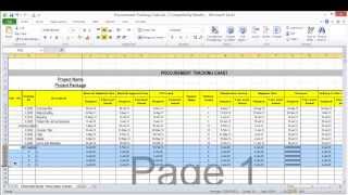 Lesson 7 part 4 Create procurement tracking log [upl. by Nosilla715]