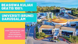 BEASISWA KULIAH S3 GRATIS DI BRUNEI DARUSSALAM [upl. by Harness]