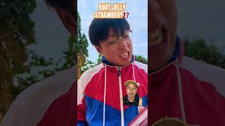 BUAT JELLY STRAWBERRY⁉️ mukbang funny challenge food review comedy woodwoorking [upl. by Stutzman25]