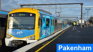 Trains at Pakenham  Melbourne Transport [upl. by Tlevesoor]