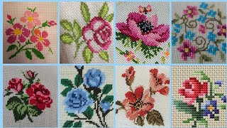 Gorgeous cross stitch patterns countable embroidery charsutikarhailatest dosuti design ideas2024 [upl. by Frodi]