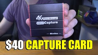 The Best Budget Capture Card MiraBox USB 30 1080p 60fps Capture Card with 4k Passthrough [upl. by Daron82]