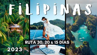 Ruta Filipinas 30 20 y 15 días 🌴 Mejores islas y transporte [upl. by Aenert242]