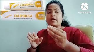 calendula cream SBL homoeopathic cream especially in Burns cut wound antiseptic healing cream [upl. by Bernard]