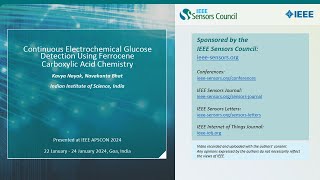 Continuous Electrochemical Glucose Detection Using Ferrocene Carboxylic Acid Chemistry [upl. by Ecurb]