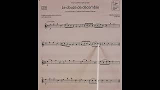 Le douze de decembre without repeats by Ignatius Sancho piano accompaniment at rehearsal speed [upl. by Heindrick]