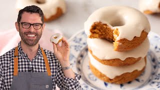 SuperEasy Pumpkin Donuts Recipe [upl. by Marne]