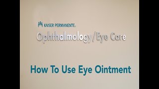 How To Use Eye Ointment [upl. by Adyam]