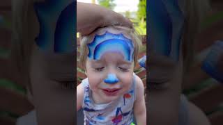 Adorable dinosaur face painting facepaint facepainting facepainter facepaintideas shorts [upl. by Leamse]