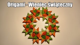 Origami  Wieniec świąteczny [upl. by Naejeillib]