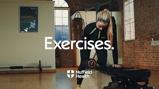 Single Arm Dumbbell Row  Nuffield Health [upl. by Kahlil]