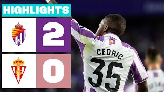 Resumen de Real Valladolid vs Real Sporting 20 [upl. by Eniamrahs]