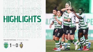 Futebol Feminino  Resumo Sporting CP x Valadares Gaia Taça de Portugal [upl. by Enilesoj578]