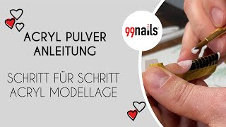 Acryl Pulver Nägel Set  Acrylnägel selber machen  Nagelstudio Set  Acryl Nägel Anleitung [upl. by Armillda]