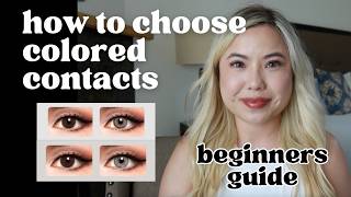 👀 ✨ How to choose the right colored contacts  Dark Brown Eyes Try On Beginners Guide [upl. by Ummersen]