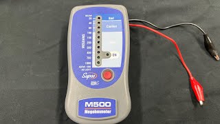 Supco M500 Megohmmeter Use HVAC Tools [upl. by Jabe]