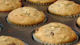 Banana and Chocolate Chip Muffin Recipe  by Laura Vitale  Laura in the Kitchen Ep 131 [upl. by Gruber]