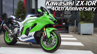 2024 Kawasaki ZX10R 40th Anniversary Akrapovic  Walkaround  Sound [upl. by Sachs]