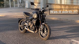 My 2023 Triumph Trident 660 Review was it worth getting one [upl. by Ardnahcal]