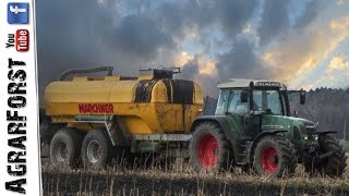 Gülleausbringung 2017  Fendt 714 Vario und Marchner [upl. by Thompson]