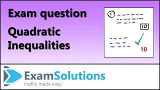 Quadratic Inequalities  Past Paper Question  C1 OCR January 2012 Q9iii  ExamSolutions [upl. by Skipper]