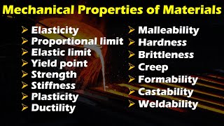 Mechanical Properties of Materials [upl. by Dame76]