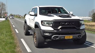 Dodge RAM 1500 TRX 62L Supercharged Hemi V8  Drag Races Exhaust Sounds amp Accelerations [upl. by Ahseit]