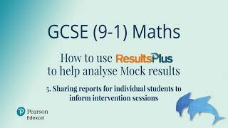 Sharing reports for individual students to inform intervention sessions using ResultsPlus [upl. by Nnalorac518]