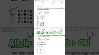 Rearrangement Reaction order [upl. by Annnora]