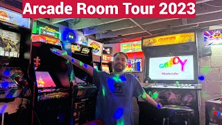 Arcade Room Tour December 2023  Arcade1up RecRoomMasters Virtual Pinball and more [upl. by Shena655]