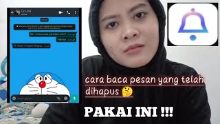 CARA MEMBACA WHATSAPP YANG TELAH DIHAPUS  trik membaca pesan text yang dihapus  NOTISAVE [upl. by Arimaj]