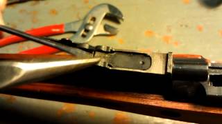 Sks rear sight spring removal [upl. by Dinsdale]