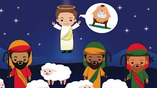 Christmas Story for Kids  Part 3 Nativity Story for Kids  Animated First Christmas The shepherds [upl. by Grani]